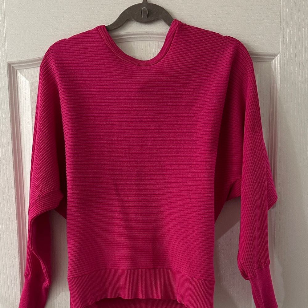 Pink open back Sweater